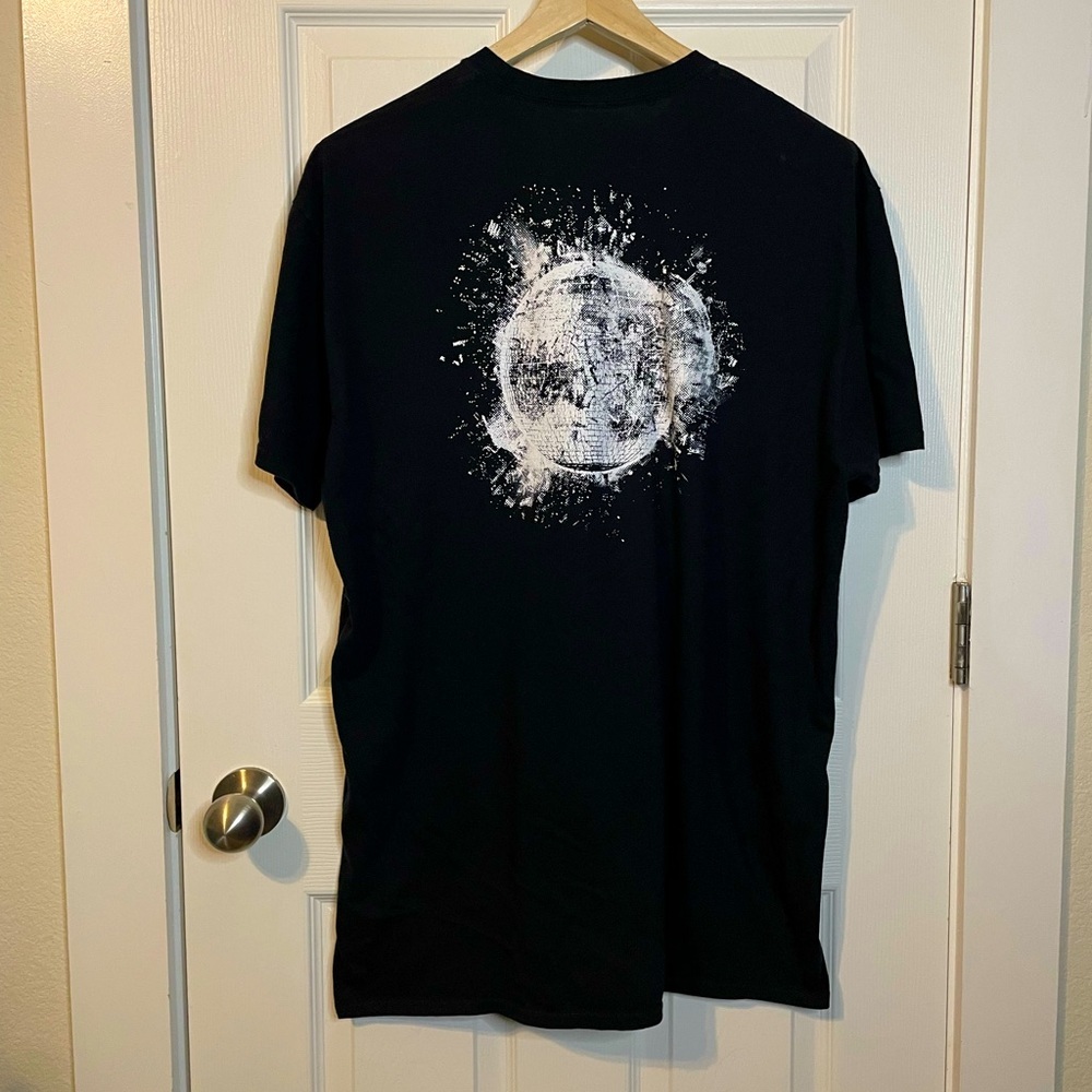 Justin Timberlake blackThe 20/20 Experience graphic promo band tee sz XXL *RARE*